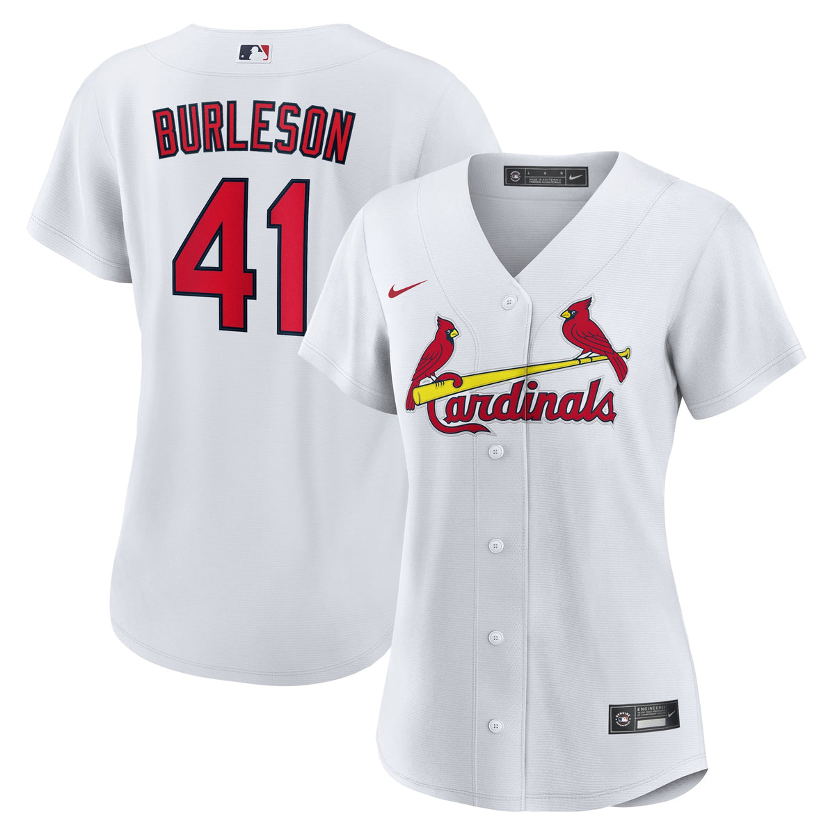 Women's St. Louis Cardinals Alec Burleson Nike White Home Replica Jersey - 2