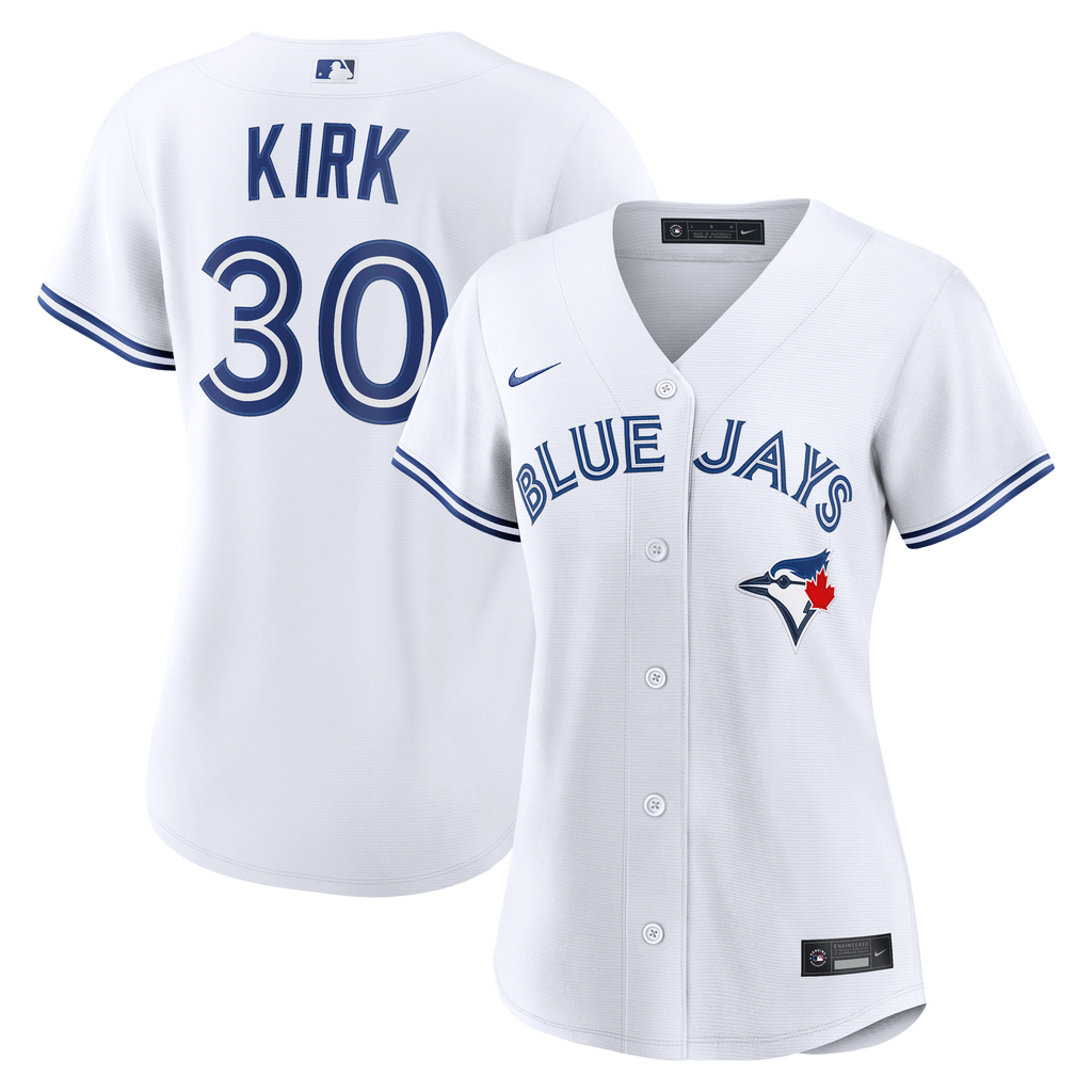 Women's Toronto Blue Jays Alejandro Kirk Nike White Home Replica Jersey