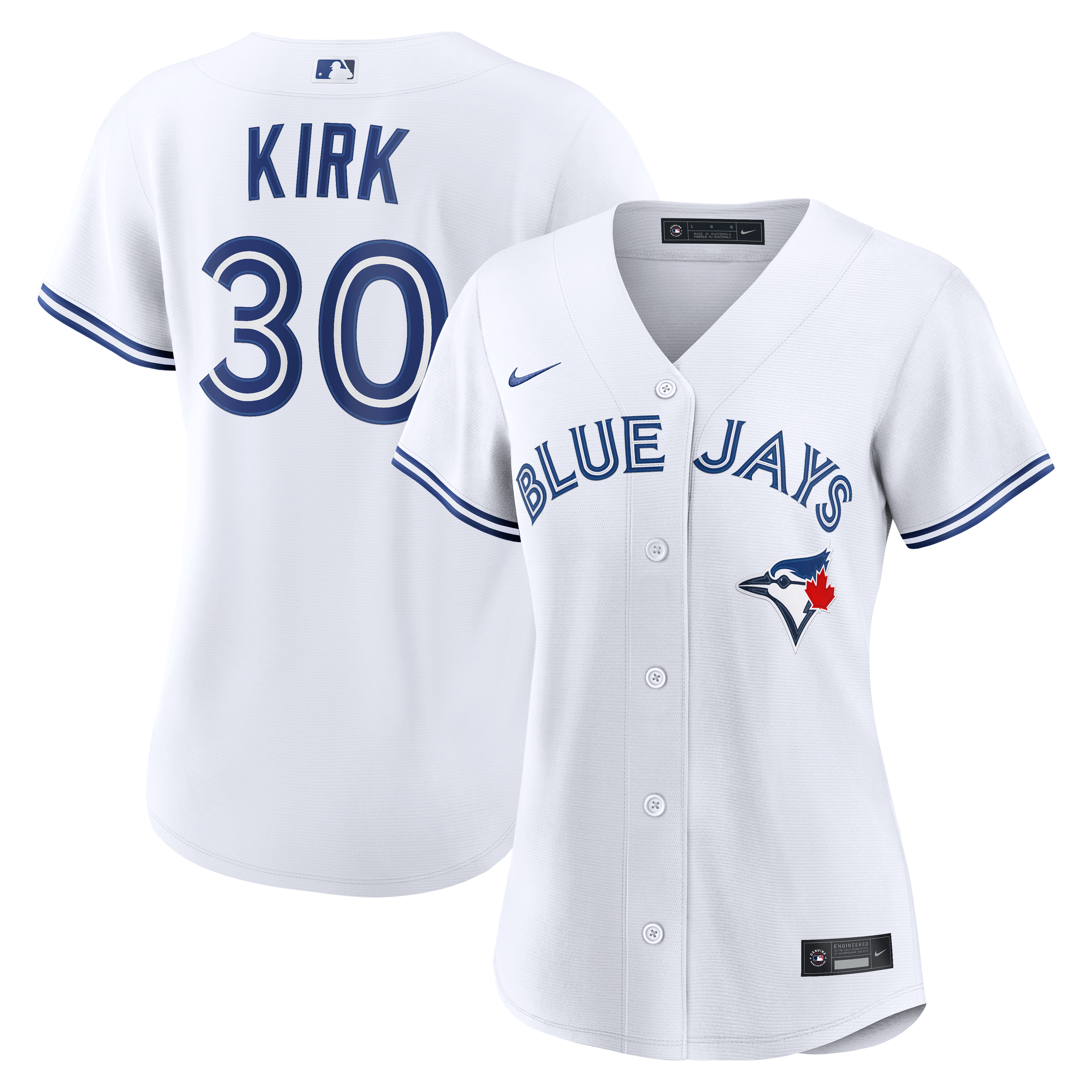 Women's Toronto Blue Jays Alejandro Kirk Nike White Home Replica Jersey