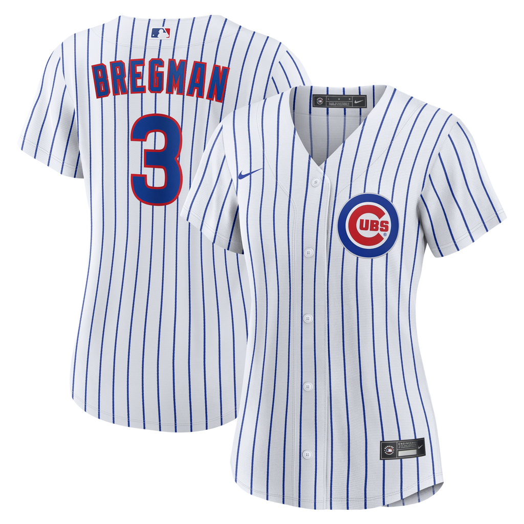 Women's Chicago Cubs Alex Bregman Nike White Home Replica Jersey - 2
