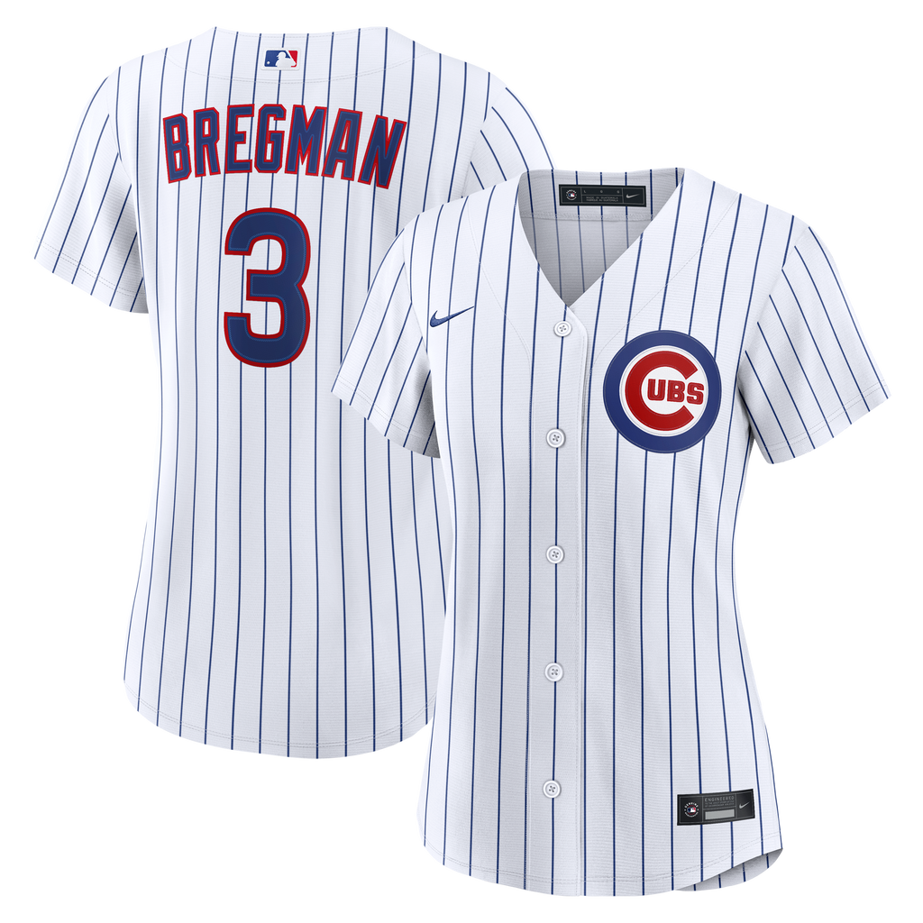 Women's Chicago Cubs Alex Bregman Nike White Home Replica Jersey - 2