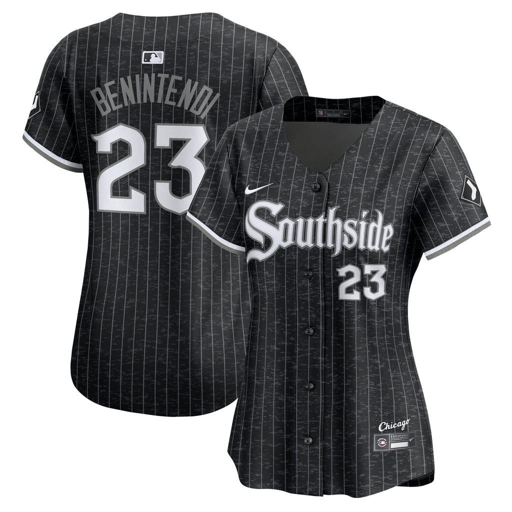 Women's Chicago White Sox Andrew Benintendi Nike Black City Connect Limited Jersey - 2