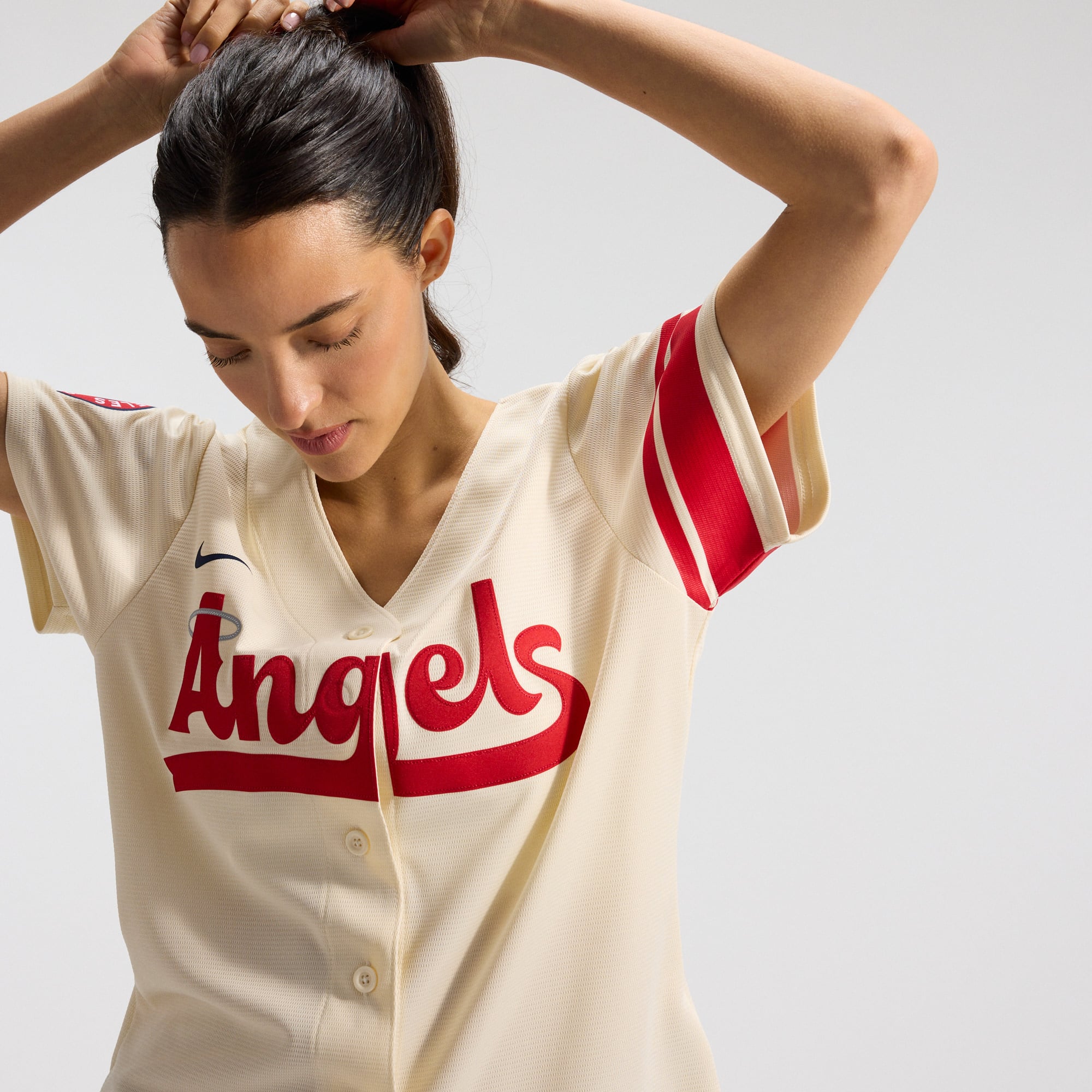 Women's Los Angeles Angels Anthony Rendon Nike Cream City Connect Replica Player Jersey - 11