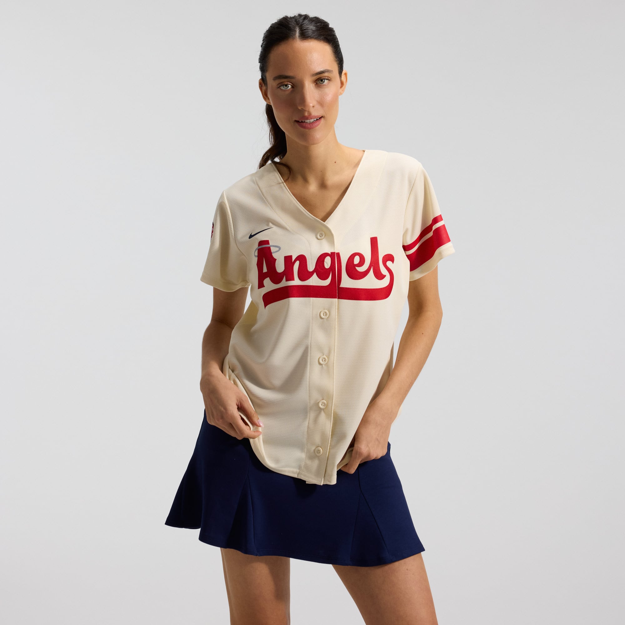 Women's Los Angeles Angels Anthony Rendon Nike Cream City Connect Replica Player Jersey - 3