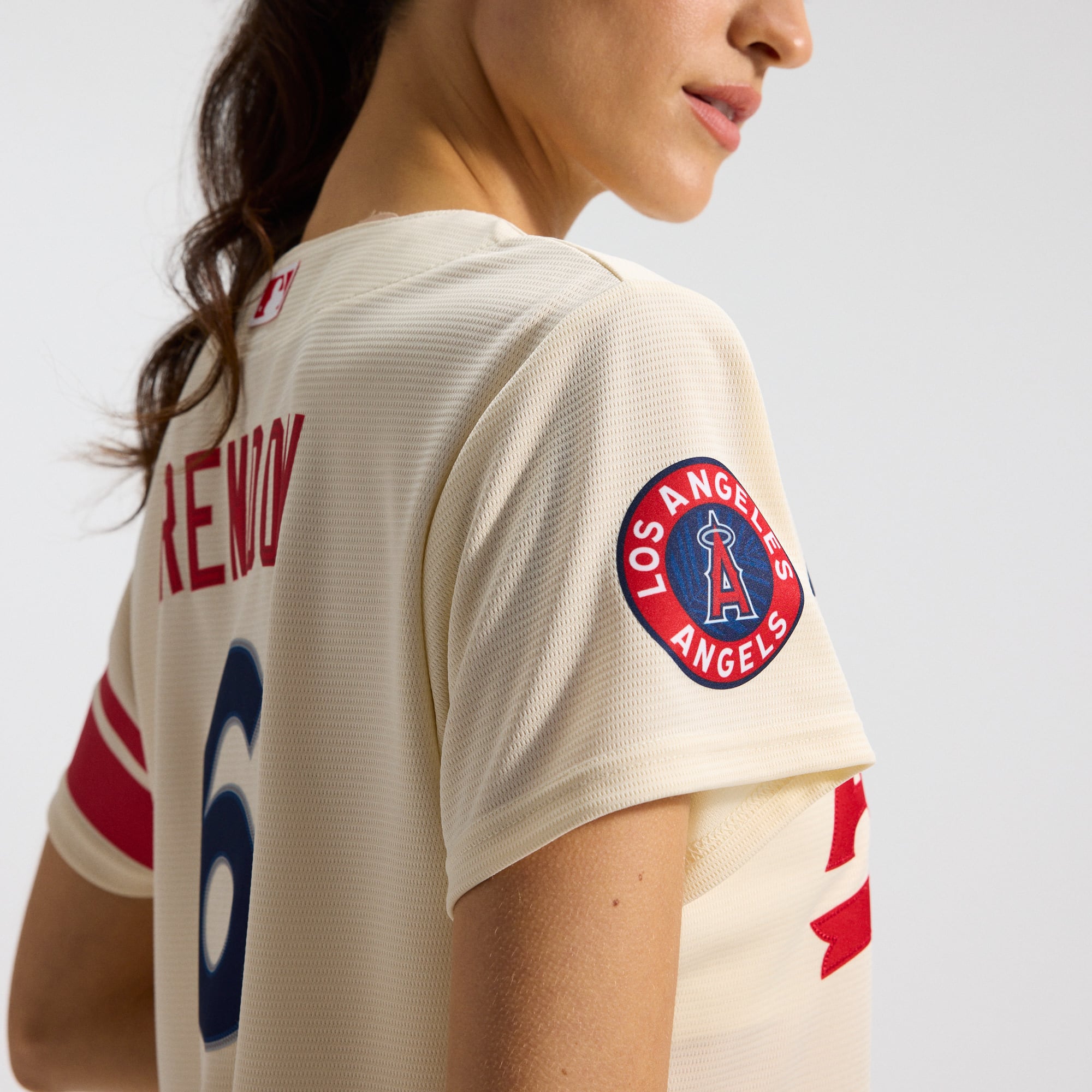 Women's Los Angeles Angels Anthony Rendon Nike Cream City Connect Replica Player Jersey - 10