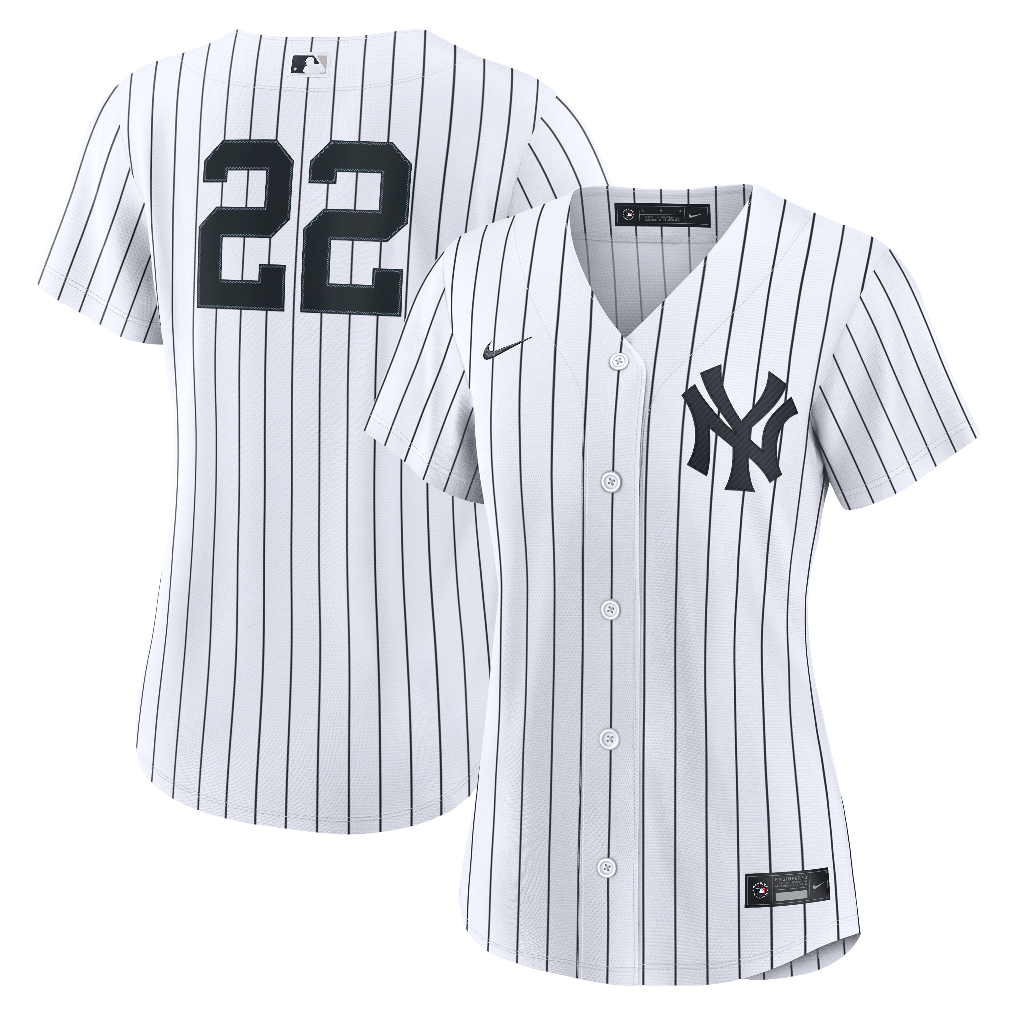 Women's New York Yankees Ben Rice Nike White Home Replica Jersey - 2