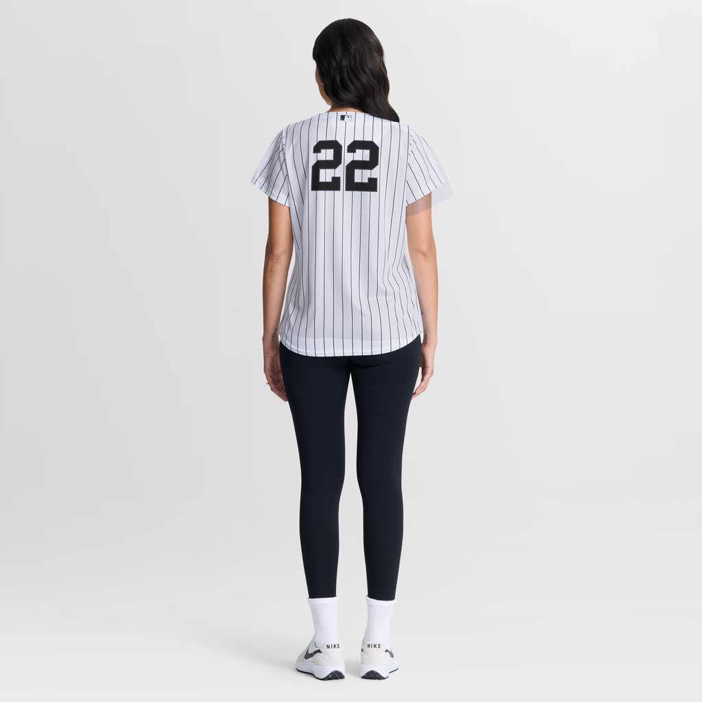 Women's New York Yankees Ben Rice Nike White Home Replica Jersey - 4