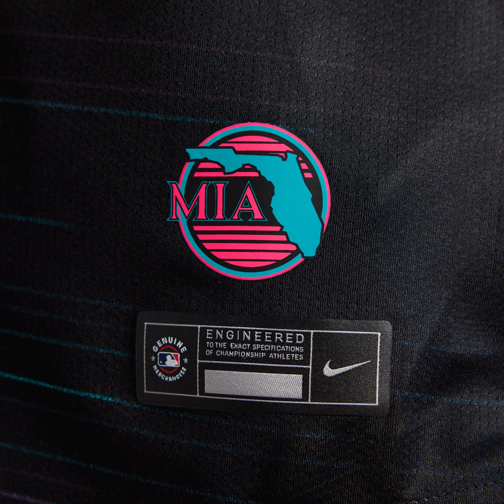 Women's Miami Marlins Nike Black 2025 City Connect Limited Jersey - 13