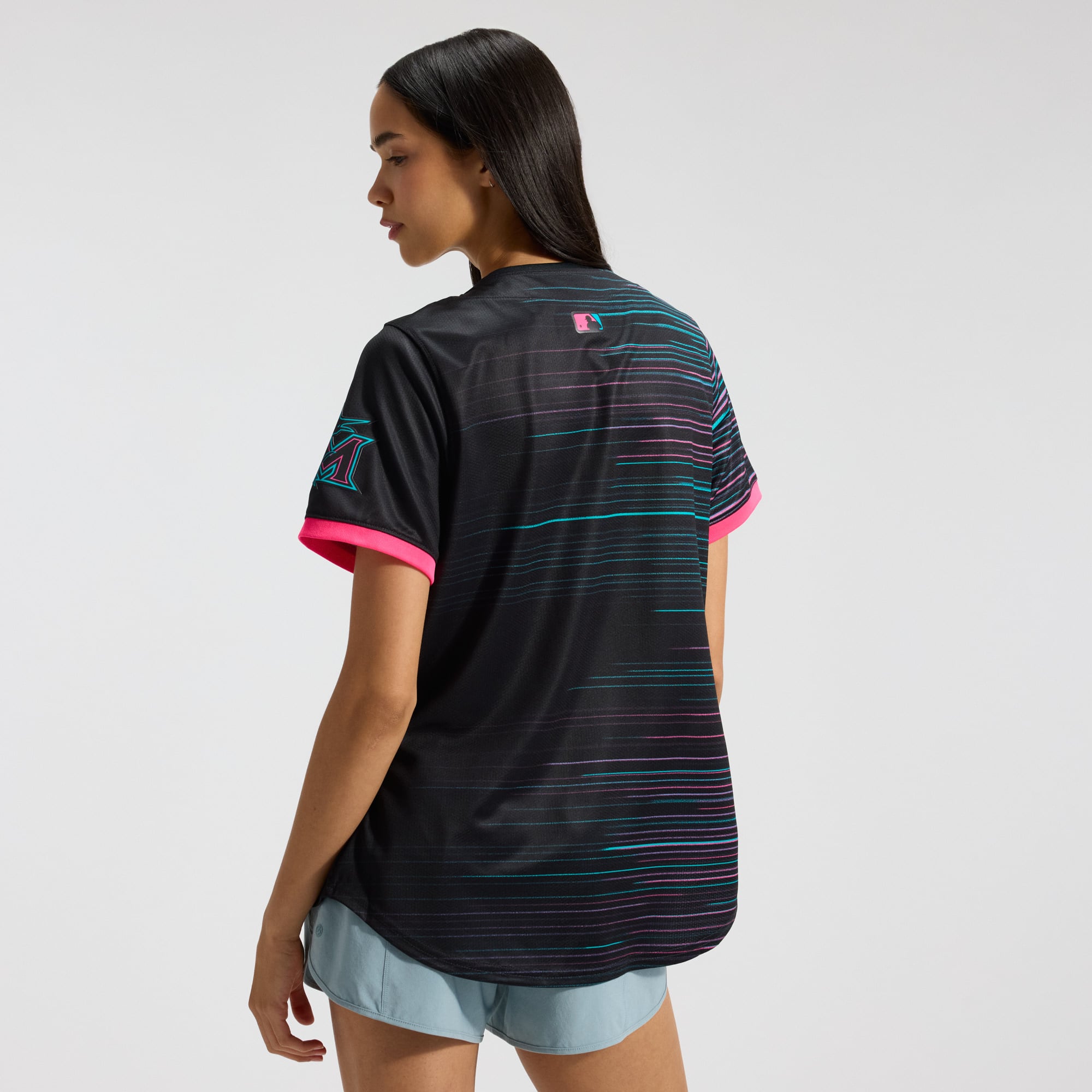 Women's Miami Marlins Nike Black 2025 City Connect Limited Jersey - 3