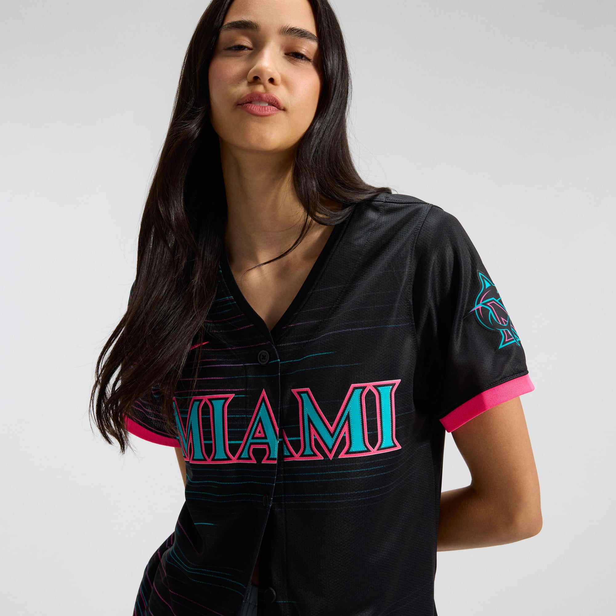 Women's Miami Marlins Nike Black 2025 City Connect Limited Jersey - 10