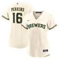 Women's Milwaukee Brewers Blake Perkins Nike Cream Home Replica Jersey
