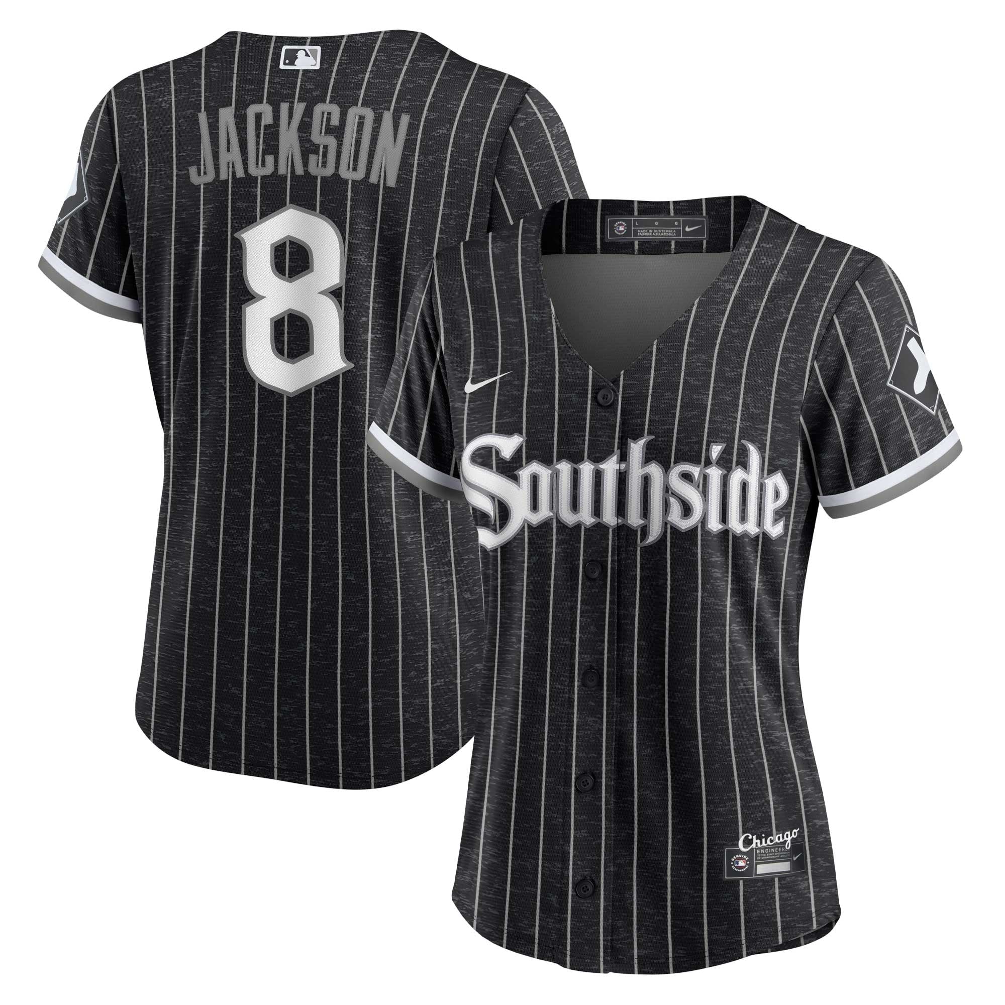 Women's Chicago White Sox Bo Jackson Nike Black City Connect Replica Player Jersey - 2