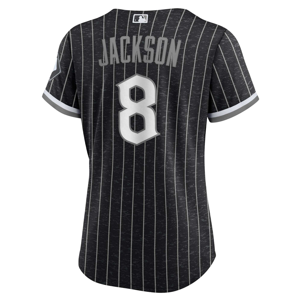 Women's Chicago White Sox Bo Jackson Nike Black City Connect Replica Player Jersey - 4