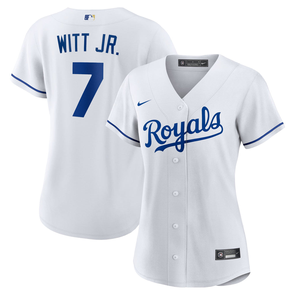 Women's Kansas City Royals Bobby Witt Jr. Nike White Home Replica Player Jersey - 2