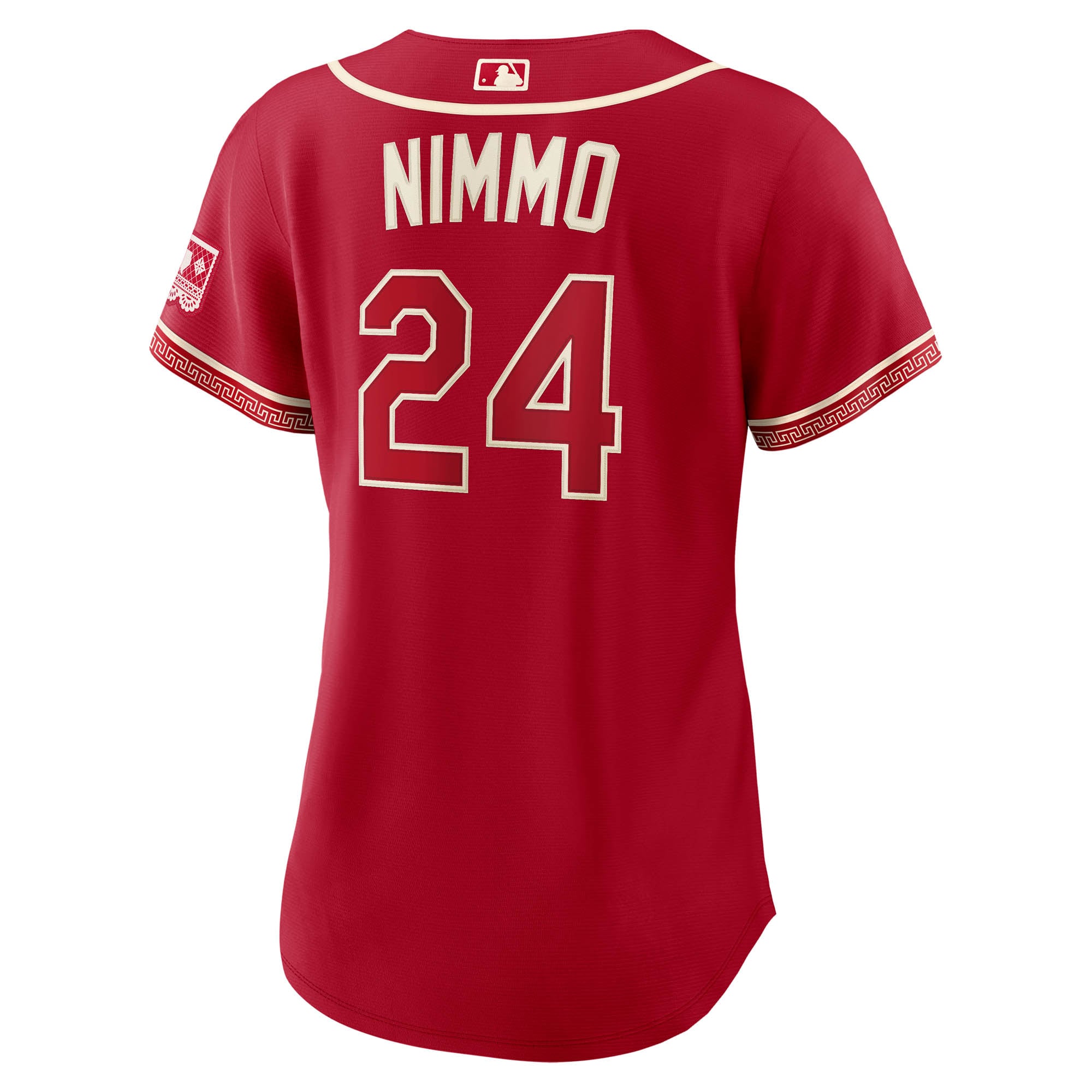 Women's Texas Rangers Brandon Nimmo Nike Red 2026 City Connect Stadium Jersey - 4