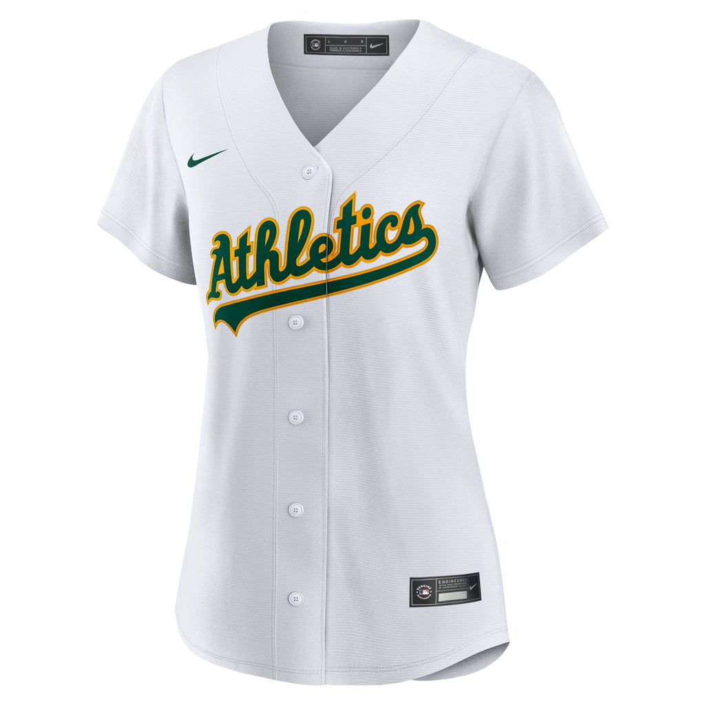 Women's Athletics Brent Rooker Nike White Home Replica Jersey - 3