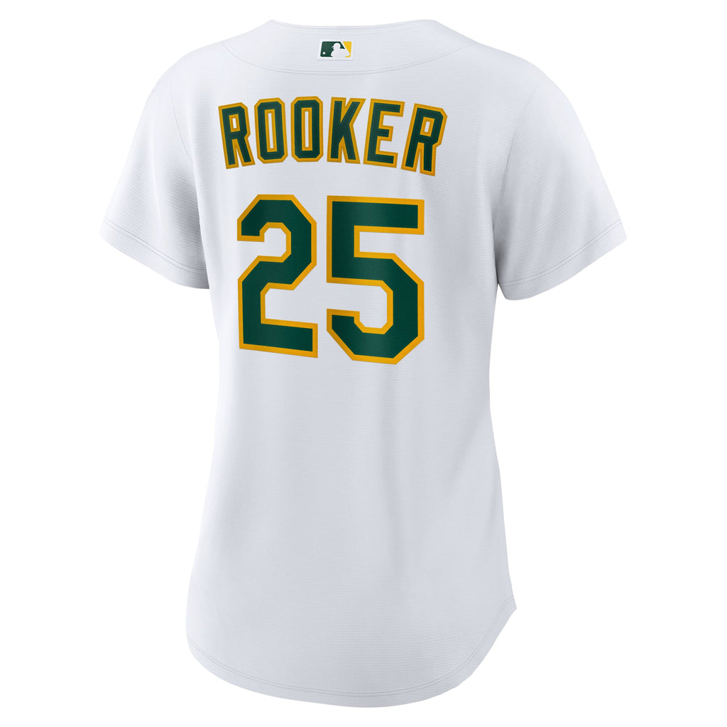 Women's Athletics Brent Rooker Nike White Home Replica Jersey - 4