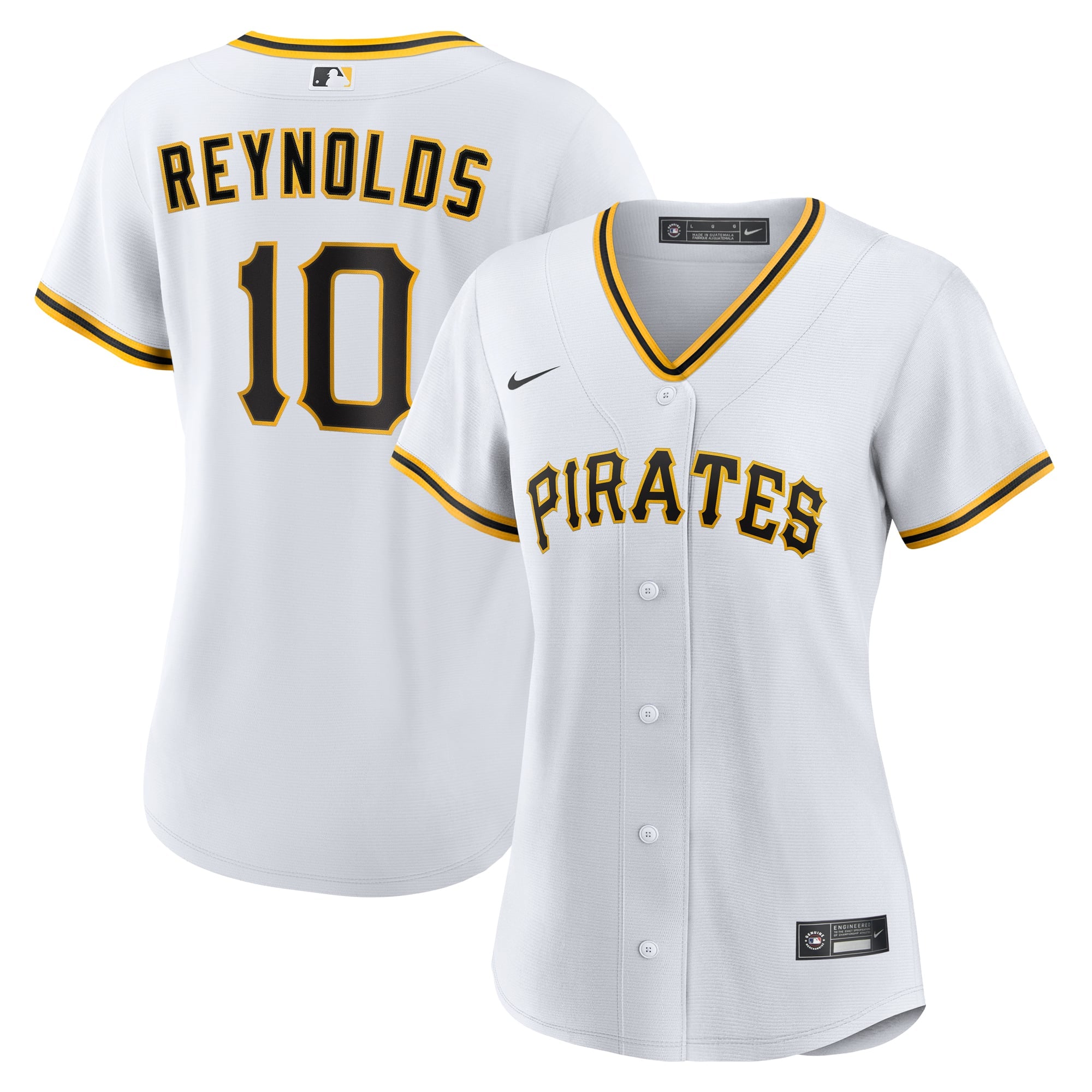 Women's Pittsburgh Pirates Bryan Reynolds Nike White Home Replica Jersey