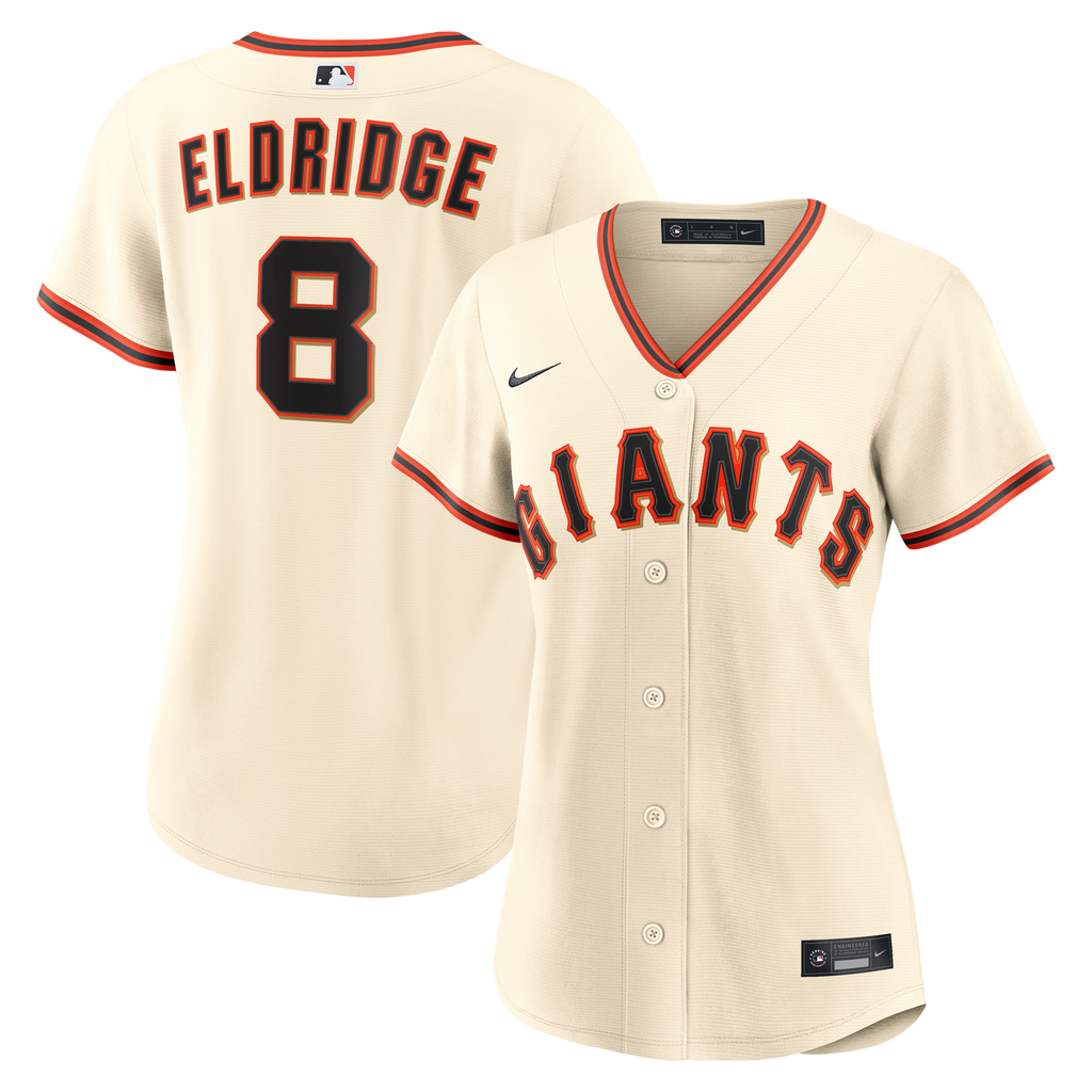 Women's San Francisco Giants Bryce Eldridge Nike Cream Home Replica Jersey - 2