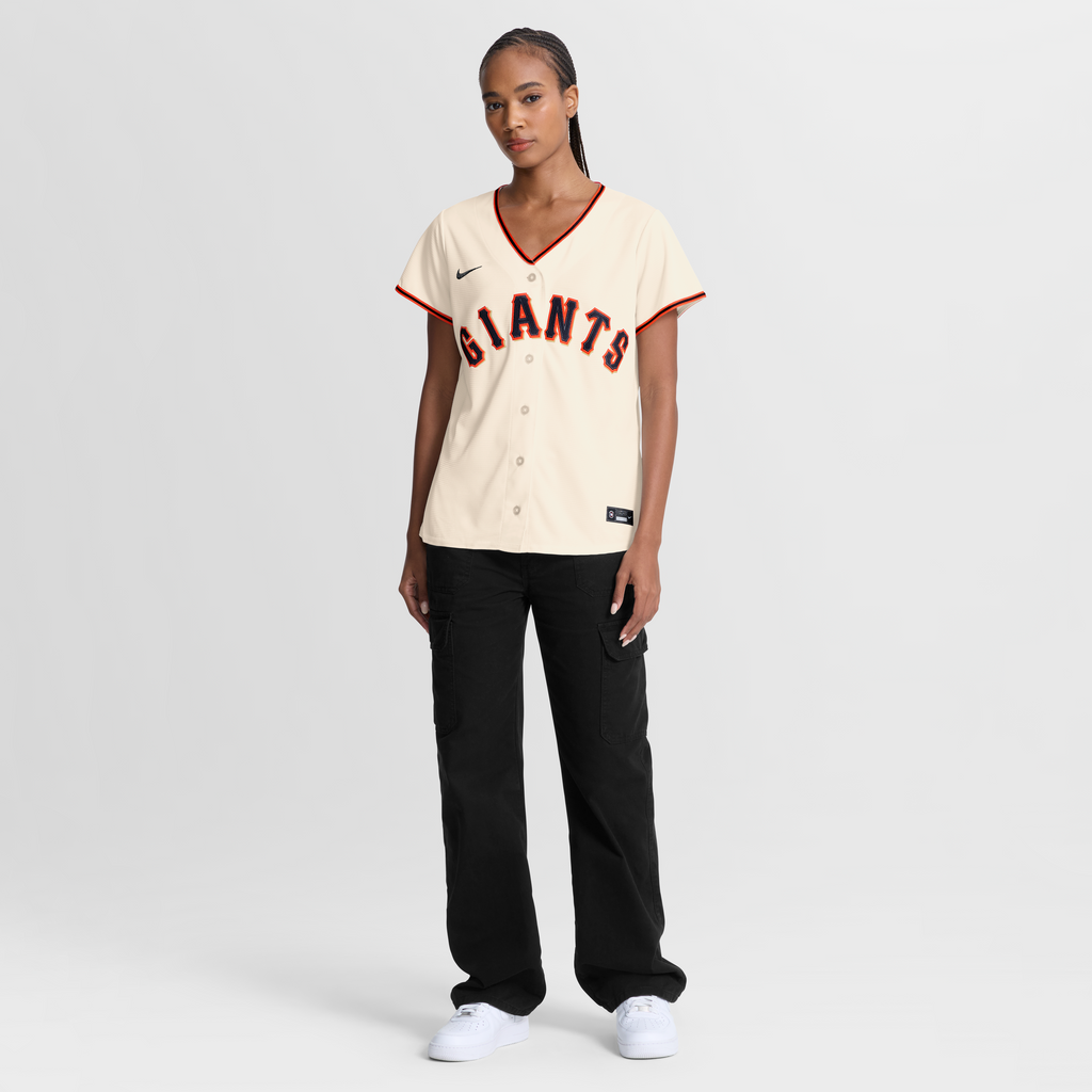 Women's San Francisco Giants Bryce Eldridge Nike Cream Home Replica Jersey - 5