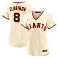 Women's San Francisco Giants Bryce Eldridge Nike Cream Home Replica Jersey
