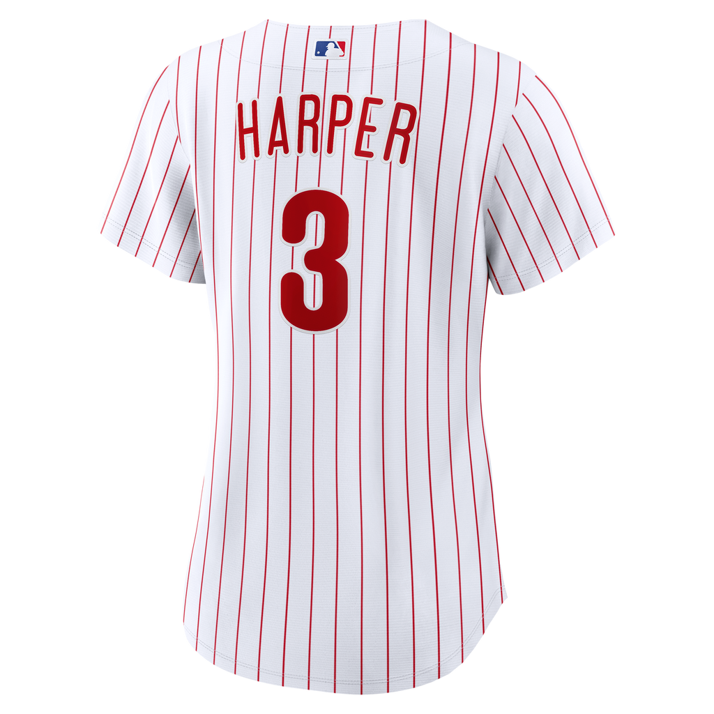 Women's Philadelphia Phillies Bryce Harper Nike White Home Replica Jersey - 4