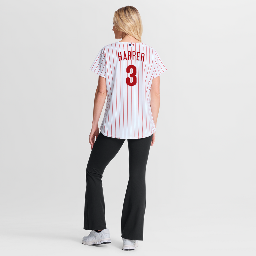 Women's Philadelphia Phillies Bryce Harper Nike White Home Replica Jersey - 6
