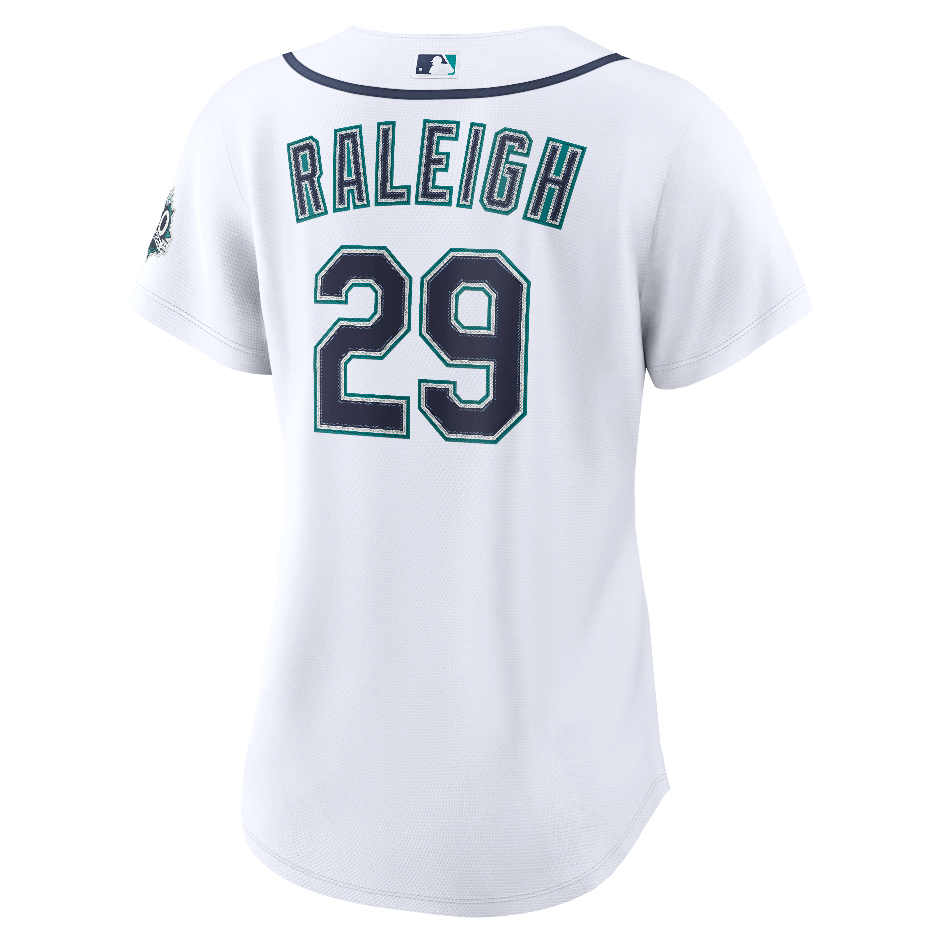 Women's Seattle Mariners Cal Raleigh Nike White Home 50th Season Stadium Jersey - 4
