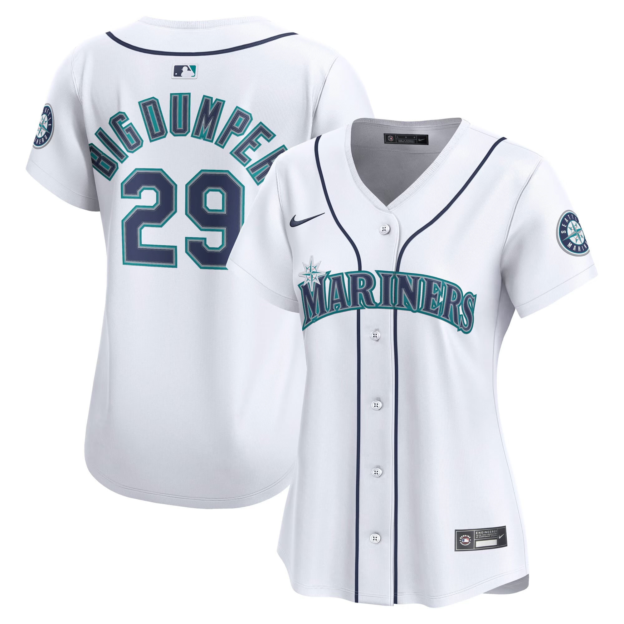 Women's Seattle Mariners Cal Raleigh Nike White Home Limited Player Jersey - 2