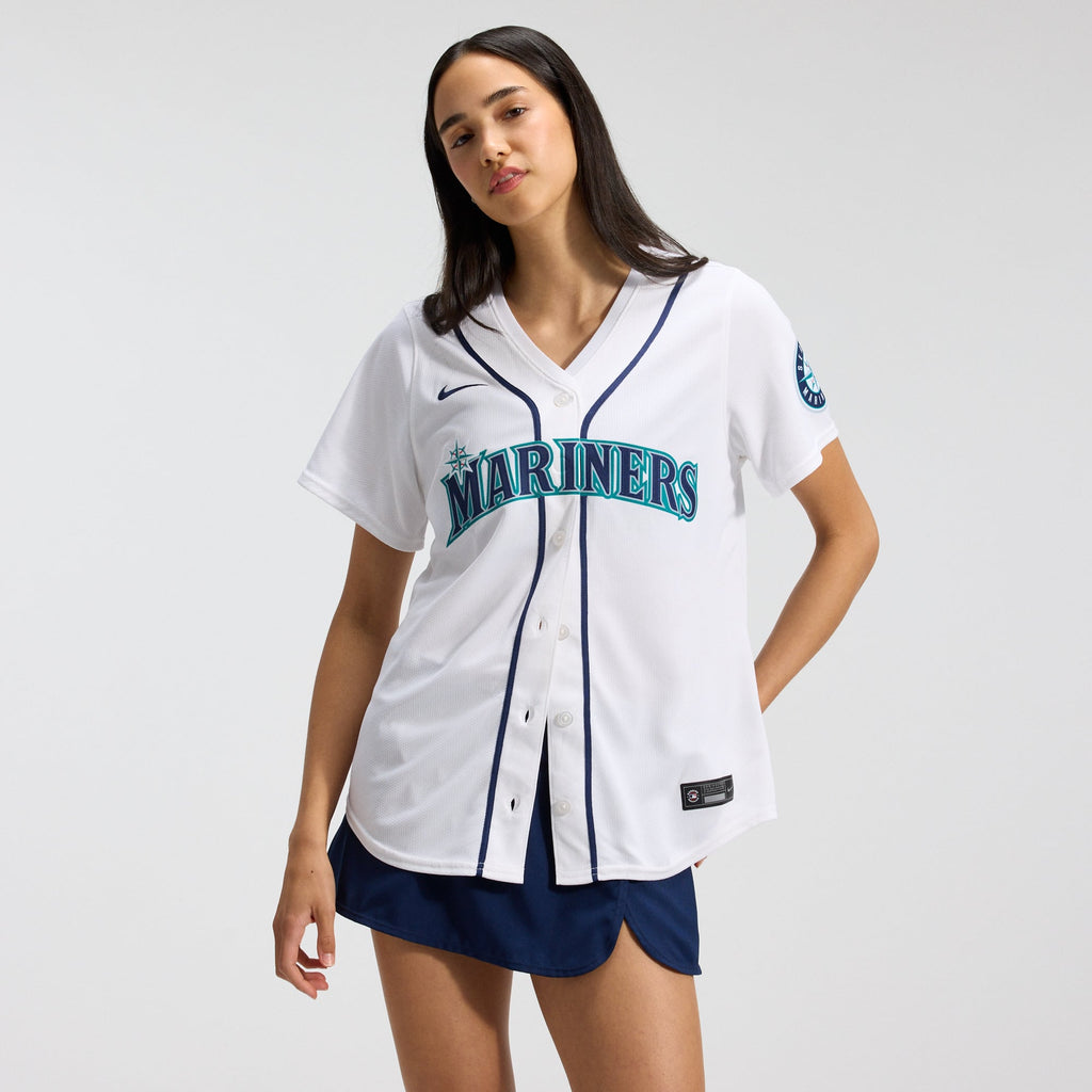 Women's Seattle Mariners Cal Raleigh Nike White Home Limited Player Jersey - 3