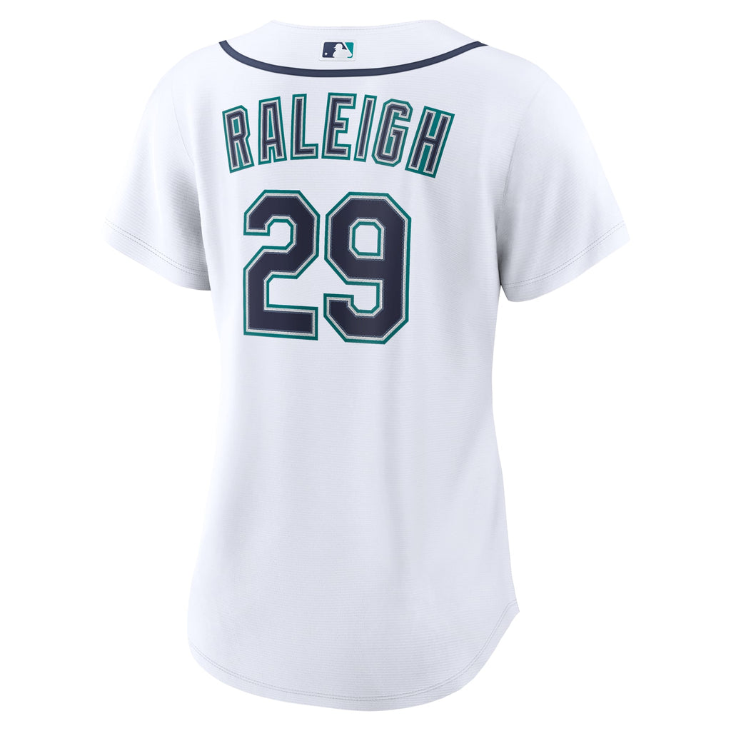 Women's Seattle Mariners Cal Raleigh Nike White Home Replica Jersey - 4