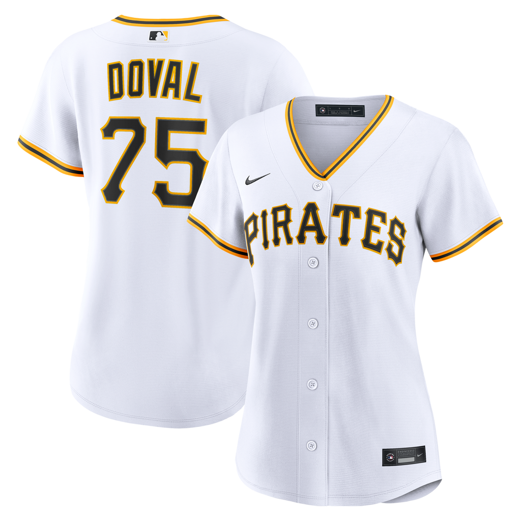 Women's Pittsburgh Pirates Camilo Doval Nike White Home Replica Jersey
