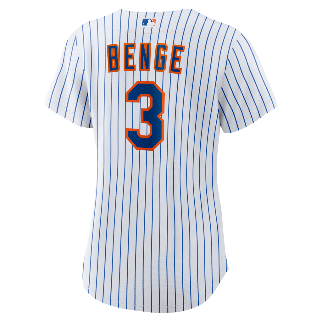 Women's New York Mets Carson Benge Nike White Home Replica Jersey - 4