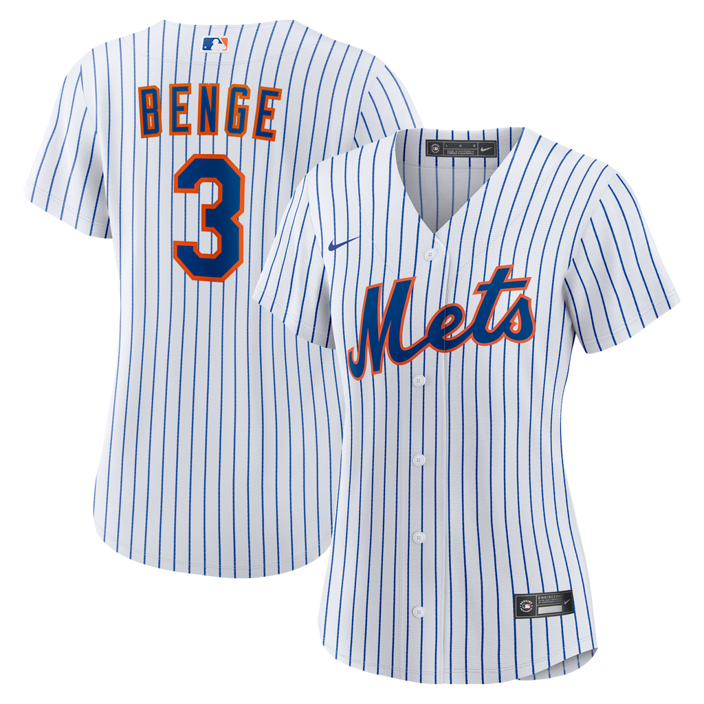 Women's New York Mets Carson Benge Nike White Home Replica Jersey