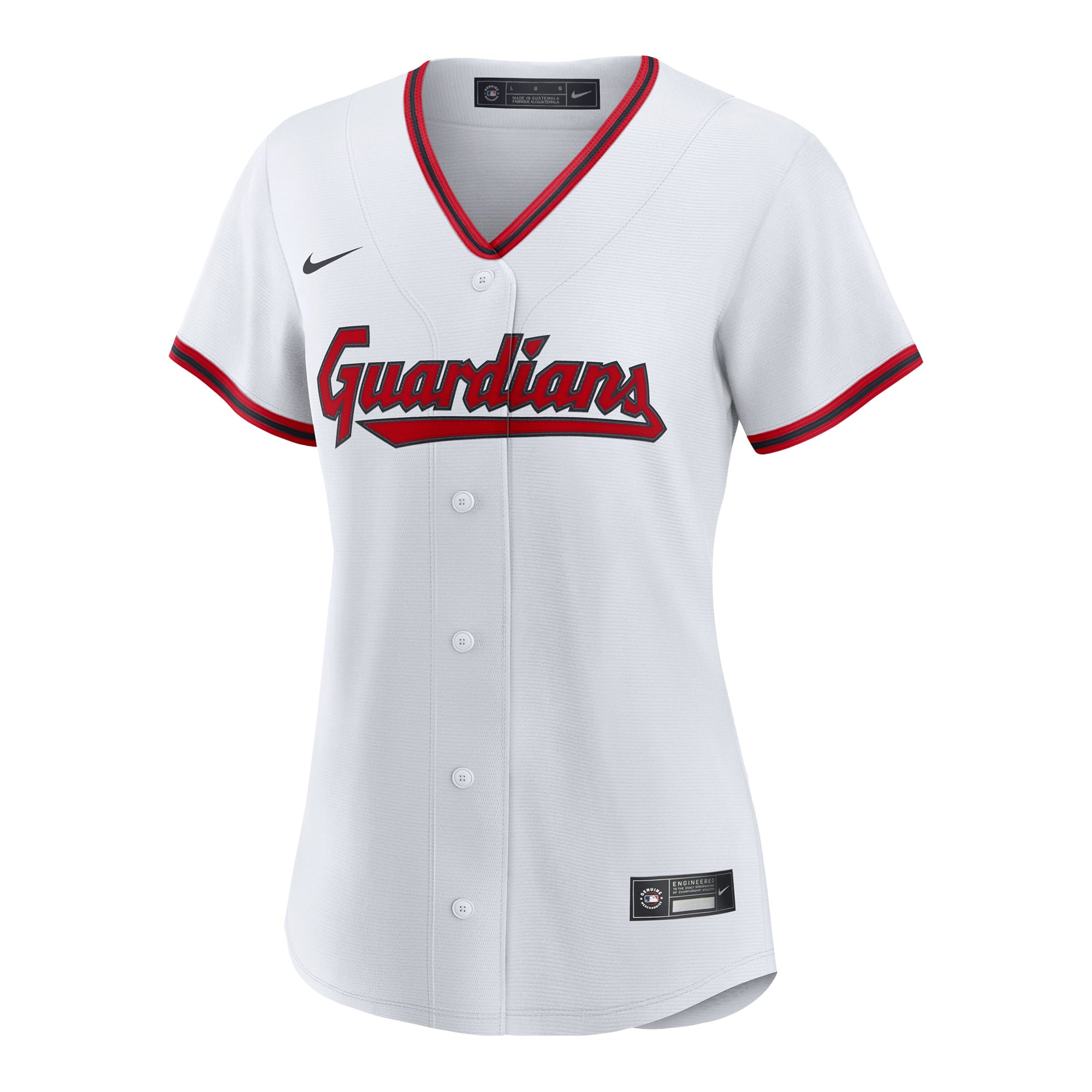 Women's Cleveland Guardians Chase DeLauter Nike White Home Replica Jersey - 3