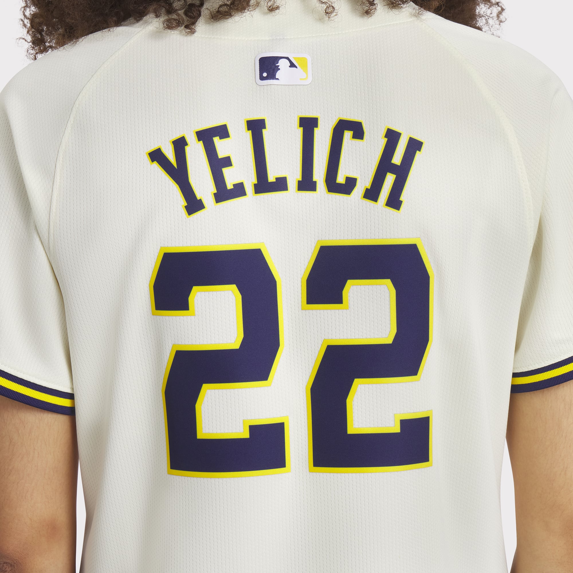 Women's Milwaukee Brewers Christian Yelich Nike Cream Home Limited Player Jersey - 13