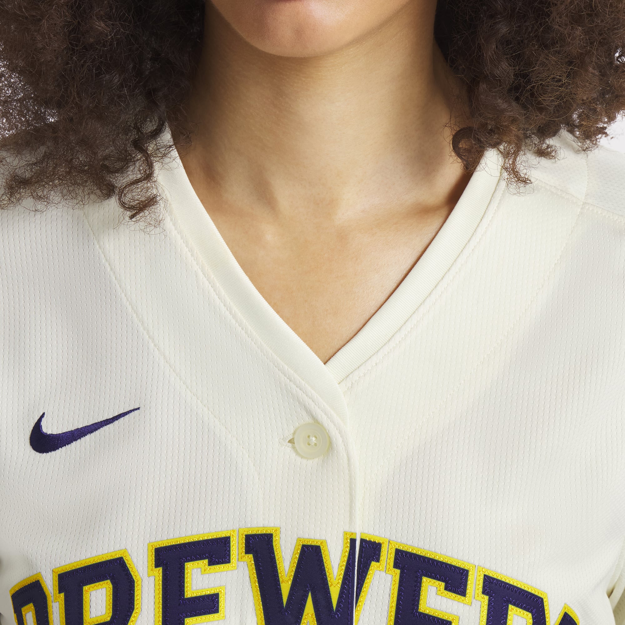Women's Milwaukee Brewers Christian Yelich Nike Cream Home Limited Player Jersey - 9