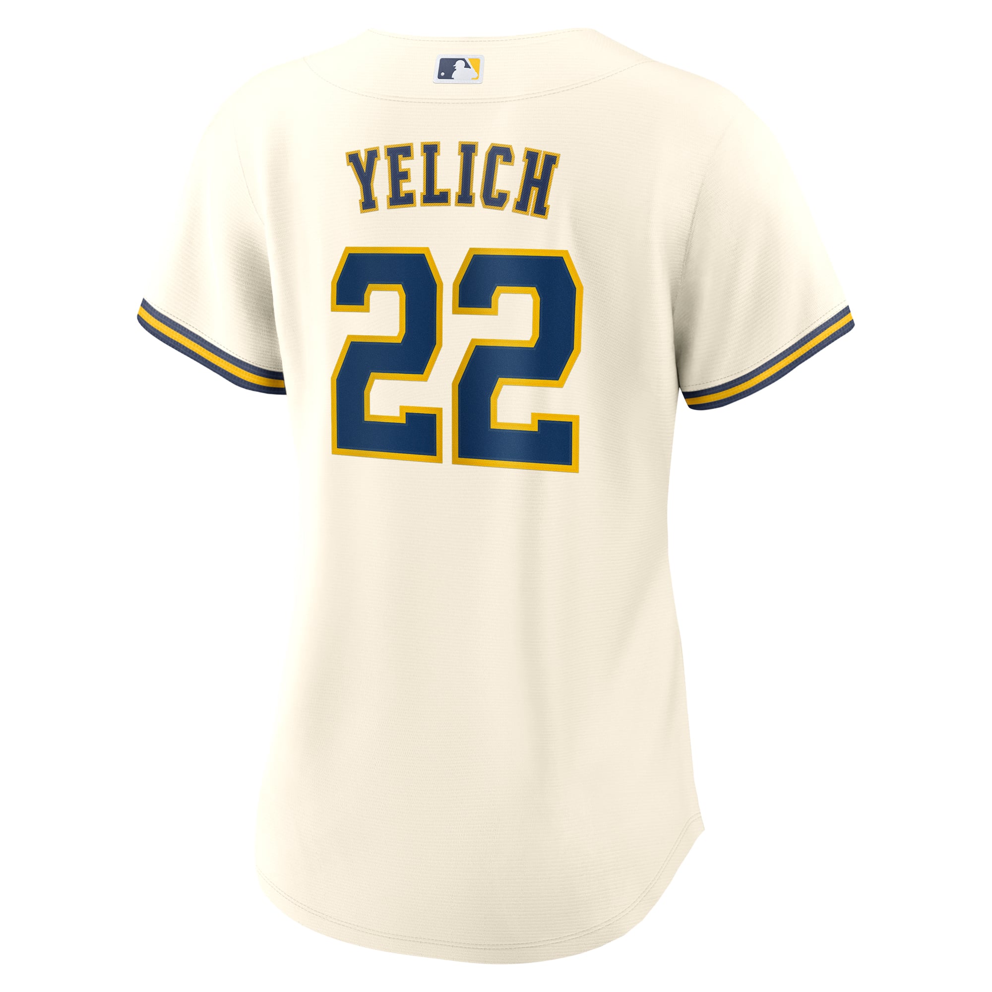 Women's Milwaukee Brewers Christian Yelich Nike White Home Replica Jersey - 4