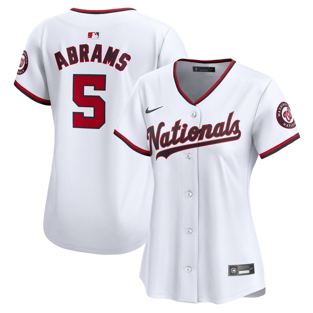 Women's Washington Nationals CJ Abrams Nike White Home Limited Player Jersey - 2