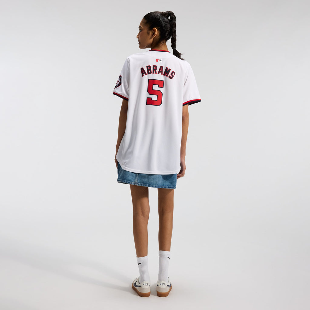 Women's Washington Nationals CJ Abrams Nike White Home Limited Player Jersey - 6