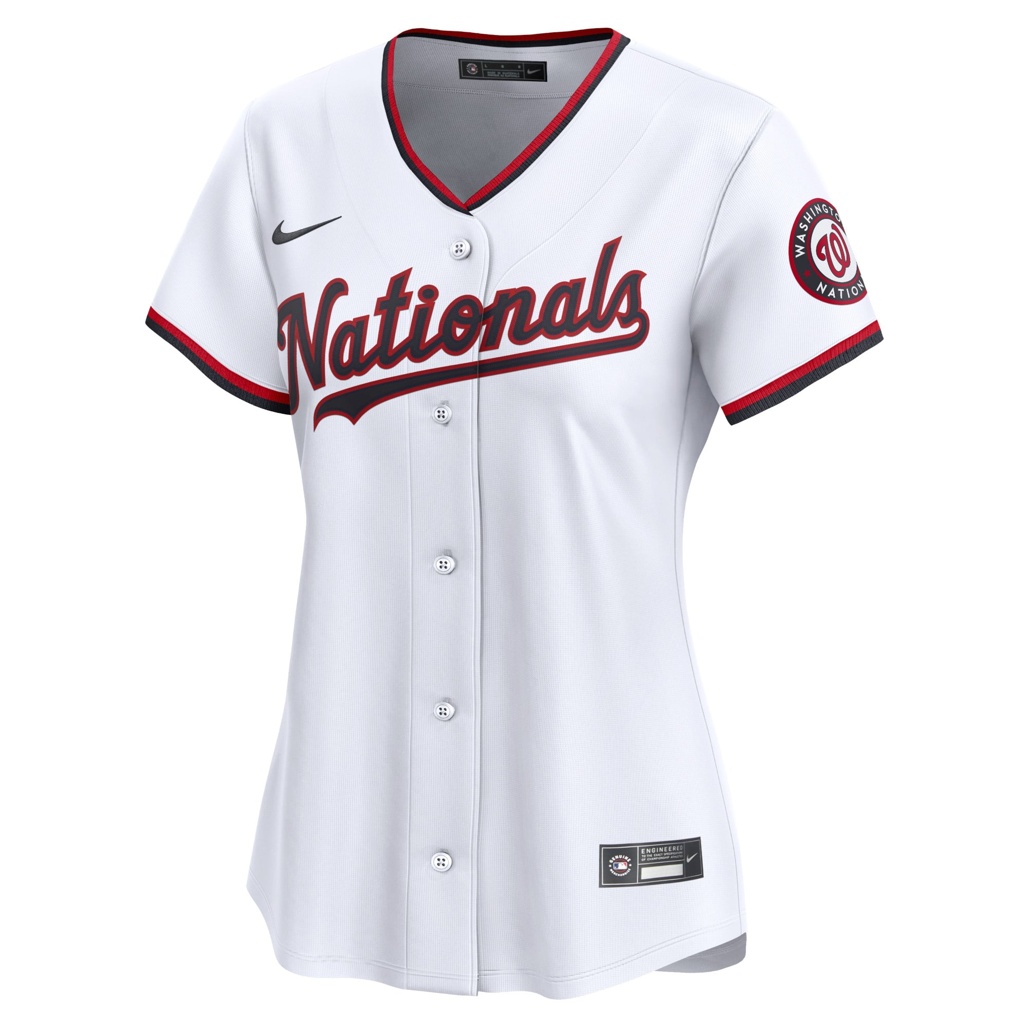 Women's Washington Nationals CJ Abrams Nike White Home Limited Player Jersey - 7