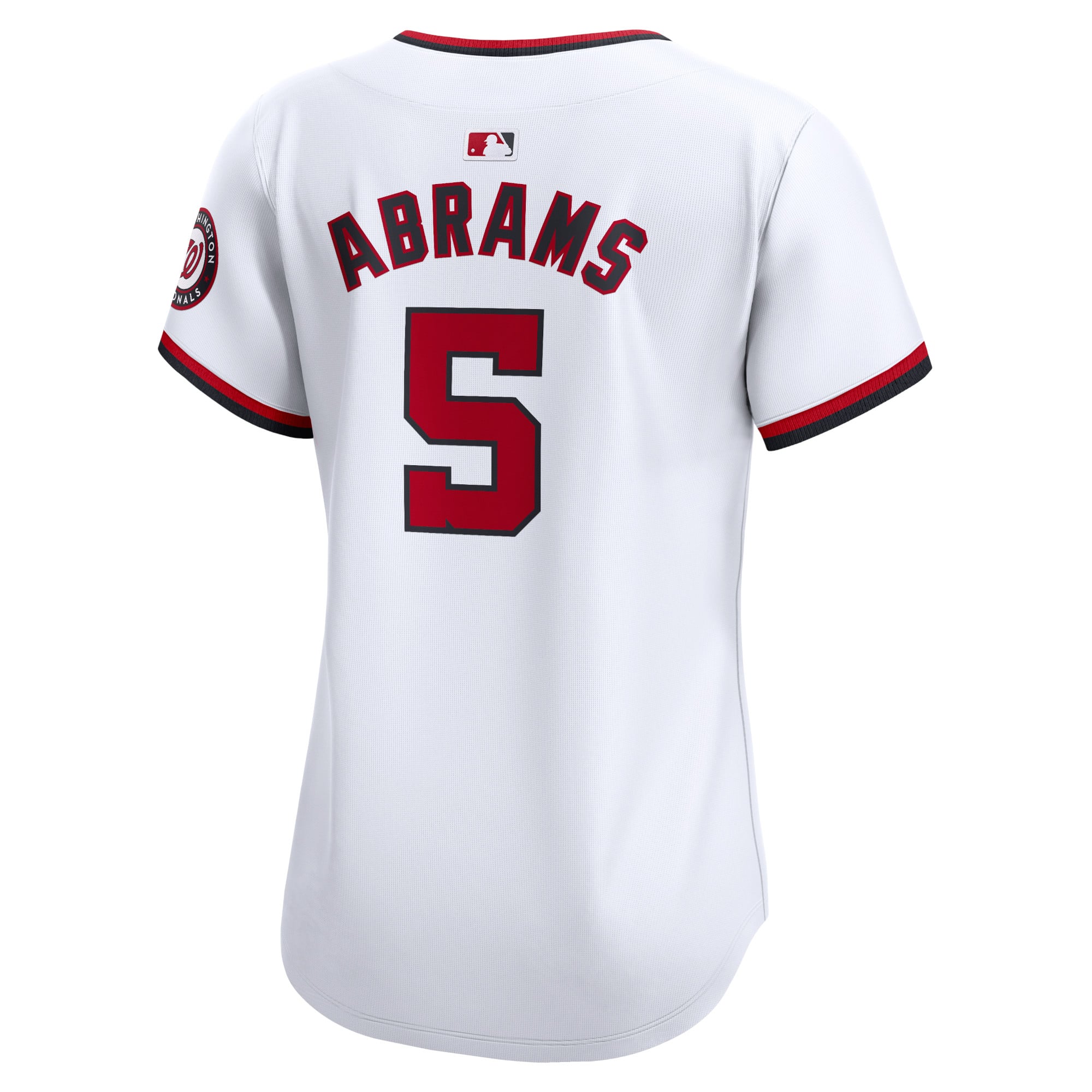 Women's Washington Nationals CJ Abrams Nike White Home Limited Player Jersey - 8