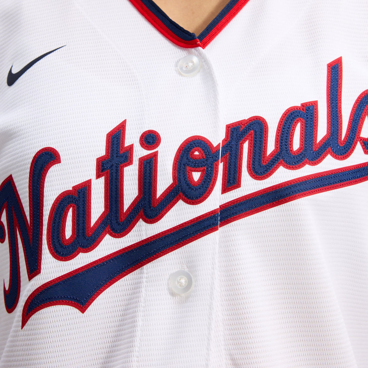 Women's Washington Nationals CJ Abrams Nike White Home Replica Player Jersey - 12
