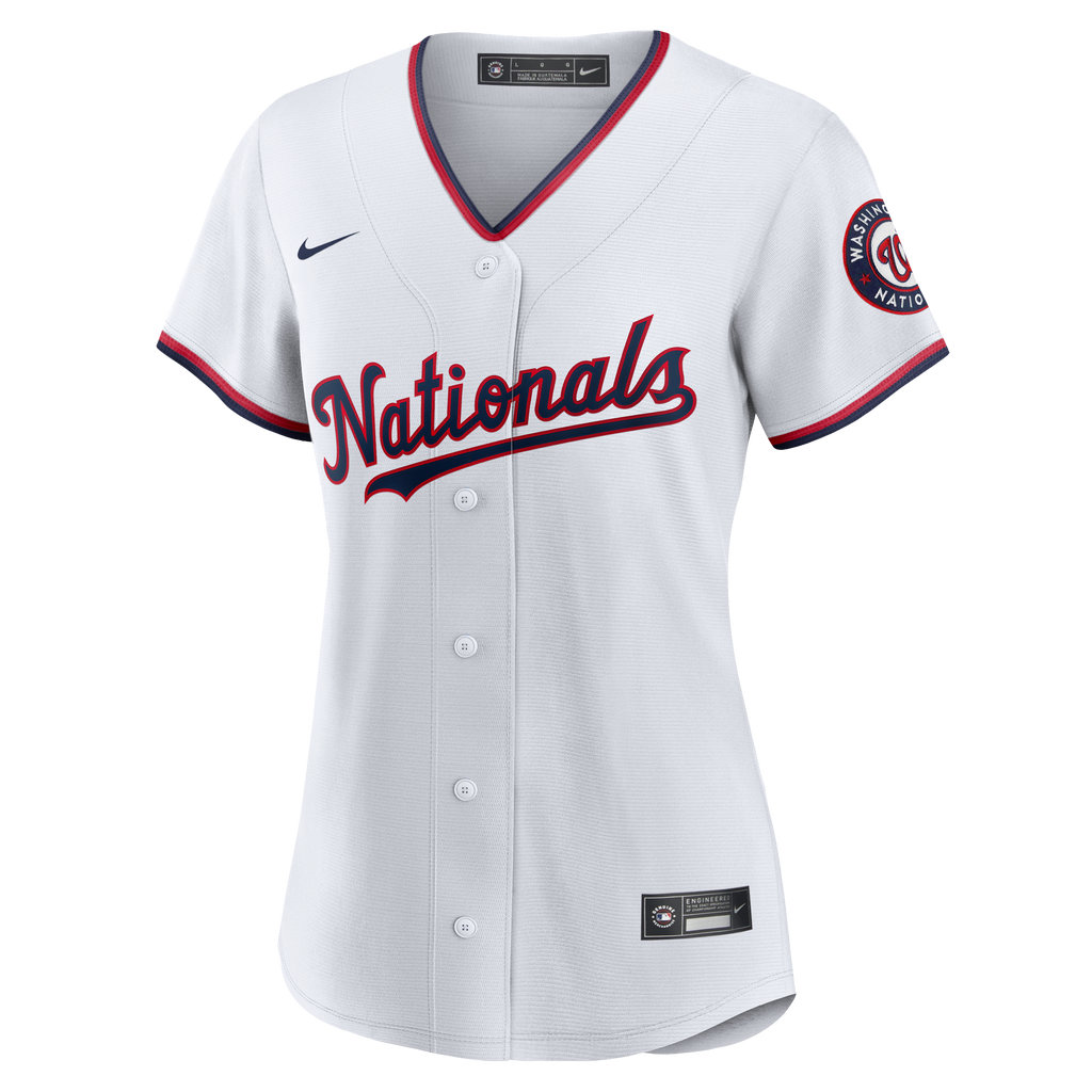 Women's Washington Nationals CJ Abrams Nike White Home Replica Player Jersey - 7