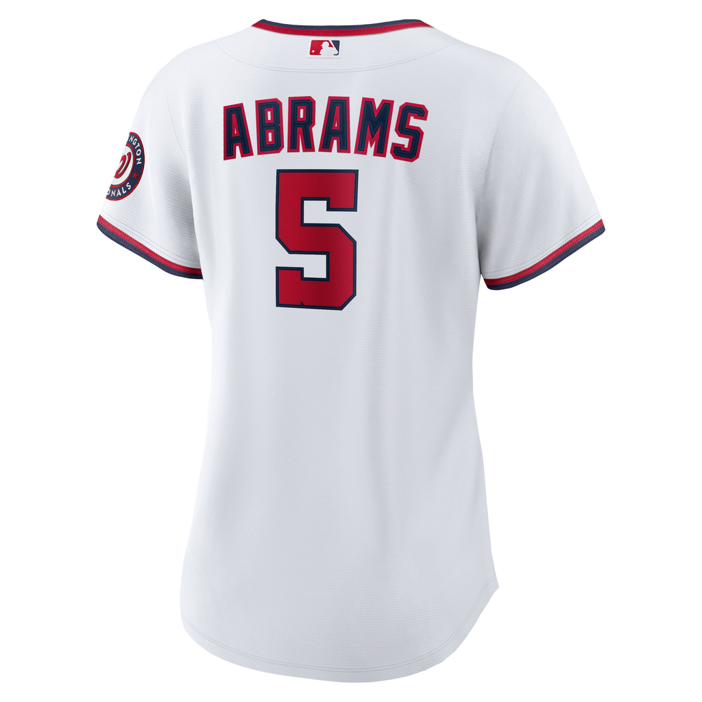 Women's Washington Nationals CJ Abrams Nike White Home Replica Player Jersey - 8