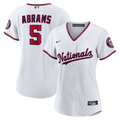 Women's Washington Nationals CJ Abrams Nike White Home Replica Player Jersey