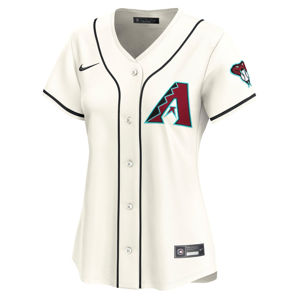 Women's Arizona Diamondbacks Corbin Carroll Nike Cream Home Limited Player Jersey - 3