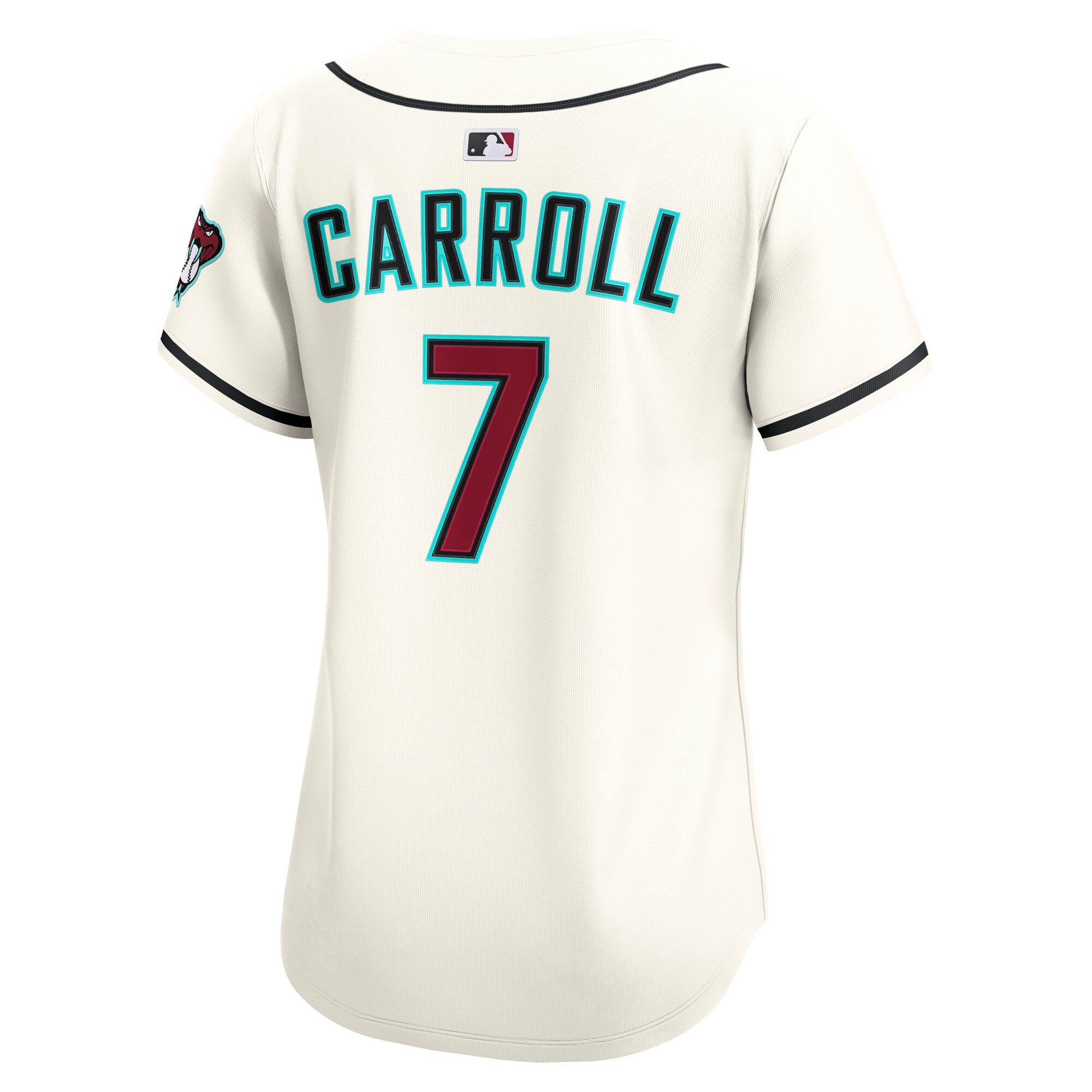 Women's Arizona Diamondbacks Corbin Carroll Nike Cream Home Limited Player Jersey - 4