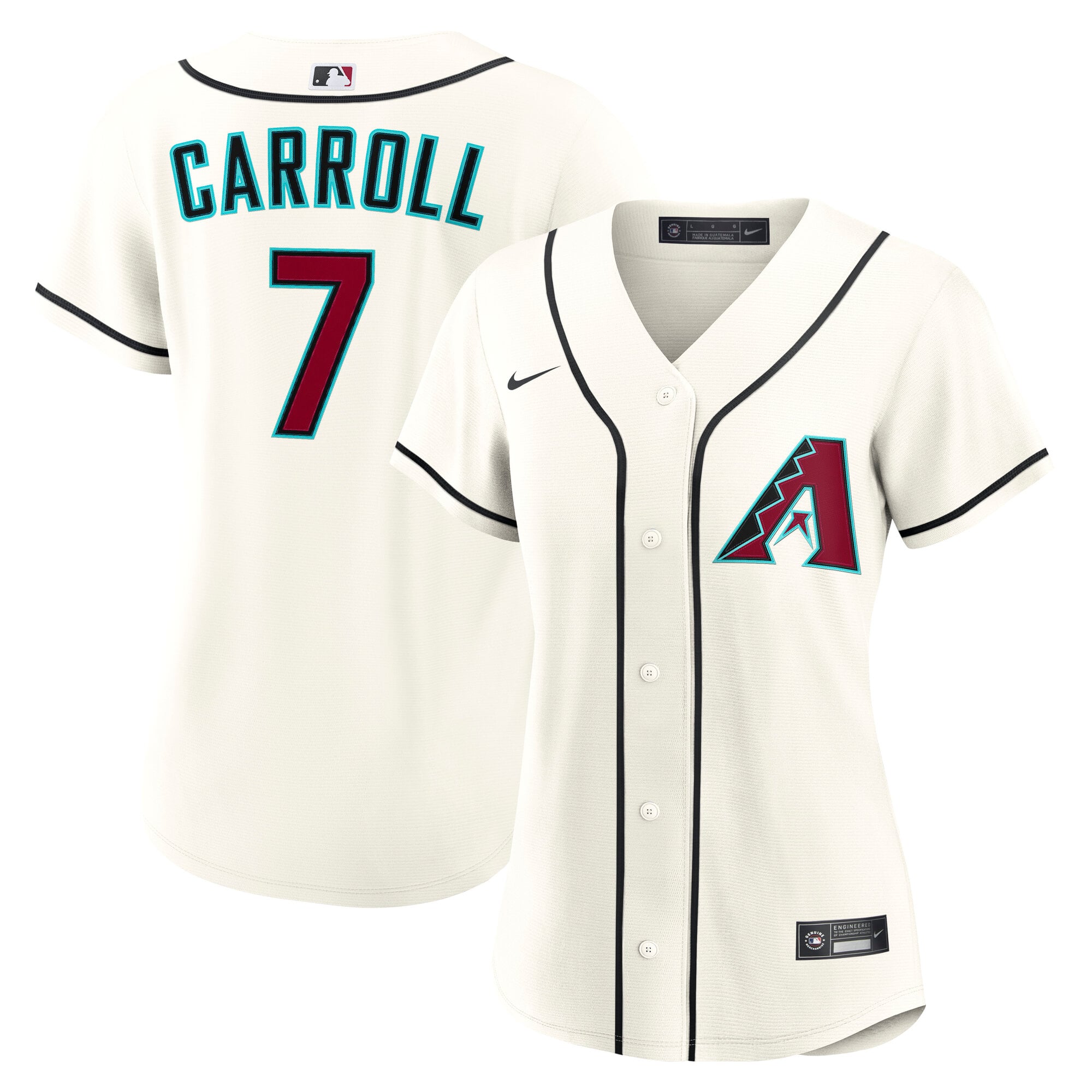 Women's Arizona Diamondbacks Corbin Carroll Nike Cream Home Replica Jersey - 2