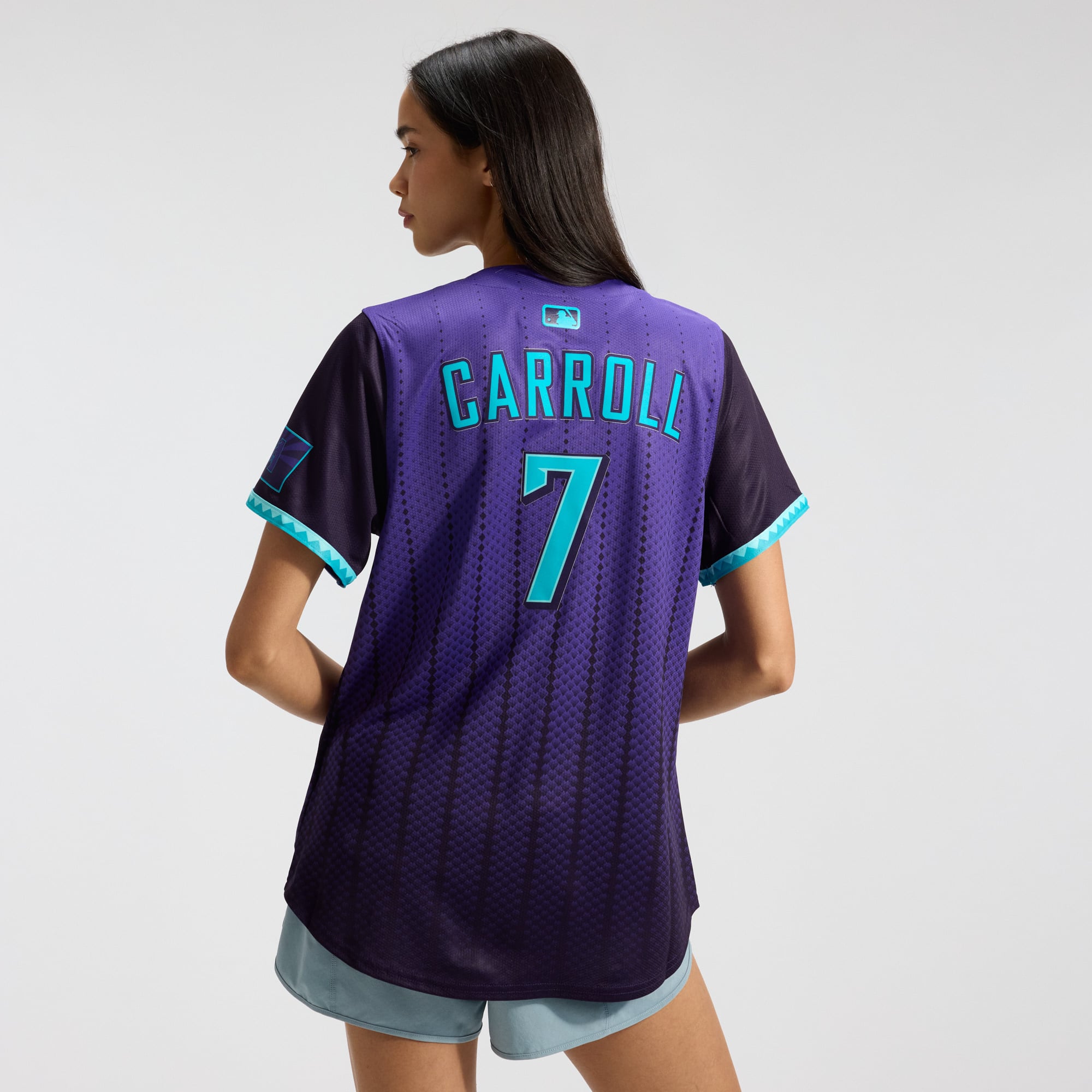 Women's Arizona Diamondbacks Corbin Carroll Nike Purple 2025 City Connect Limited Player Jersey - 4